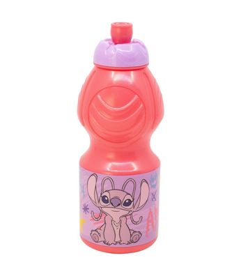 Disney Stitch Angel Kindertrinkflasche 400 ml für Schule und Freizeit