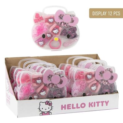 Hello Kitty Beauty Set Box Display 12 Stück Haaraccessoires jeweils mit 20 Haaracc