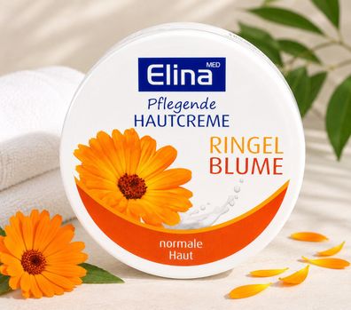 Elina Körpercreme Ringelblume Hautcreme reichhaltige Feuchtigkeitspflege je.150ml
