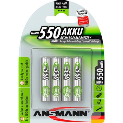 550mAh (grün, 4x AAA (Micro))