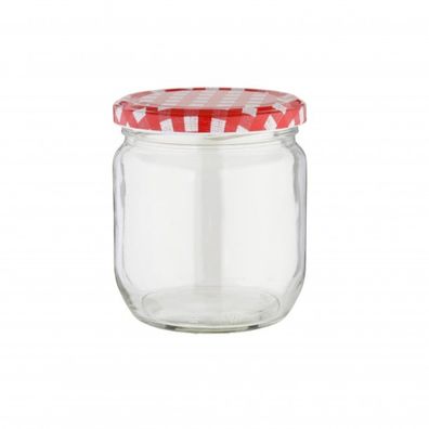 Einmachgläser 425 ml - 6er Set mit Schraubdeckel, 10 x 8,5 cm