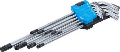 Winkelschlüssel-Satz | extra lang | T-Profil (für Torx) mit Bohrung T10 - T50 |