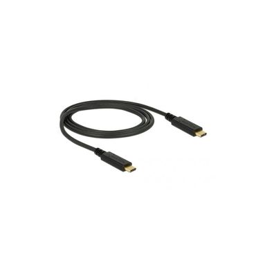 DELOCK Kabel USB 3.1 Gen2 C > C E-Marker 3A 1.0m schwarz