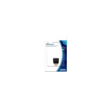 MediaRange HDMI High Speed Winkeladapter 90° schwarz