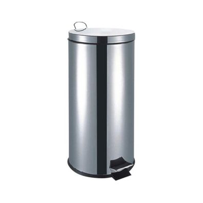 Abfalleimer mit Fußpedal ø29 x 64 cm - 30 L aus hochwertigem Edelstahl