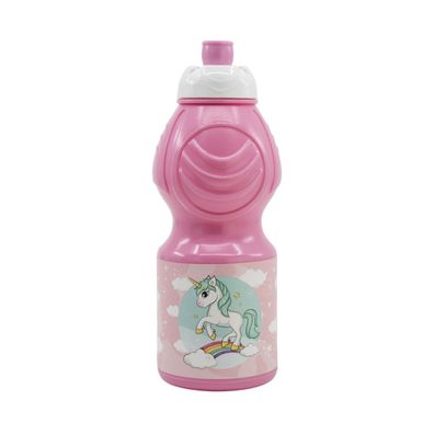 Unicorn Kindertrinkflasche 400 ml mit Tropfschutz Deckel