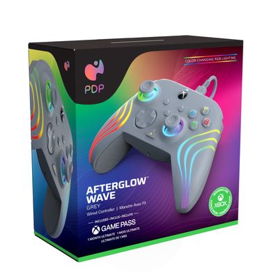 PDP Controller kabelgebunden Afterglow Wave grau XBOX Serie (049-024-GE)