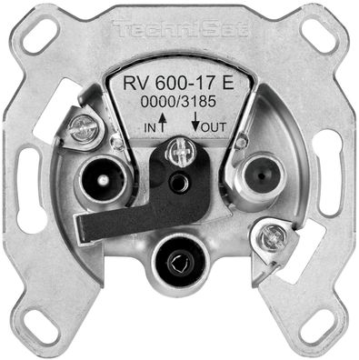 TechniSat Technipro RV 600-17E | Sat-Durchgangsdose, Antennensteckdose | silber