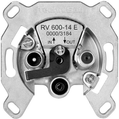 TechniPro RV 600-14 E |Antennendose/Sat-Durchgangsdose für Einkabel-Anlagen
