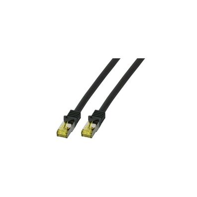 EFB RJ45 Patchkabel S/FTP, at.6A, SZH, at.7 Rohk.,3m, chwarz