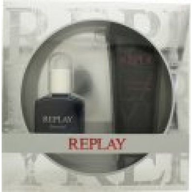 Replay Essential for Him Geschenkset 30 ml EDT Spray + 100 ml Duschgel