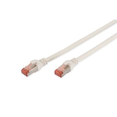 Digitus Patchkabel Cat6, S/FTP 2xRJ45, 2,0m weiß Hebelschu