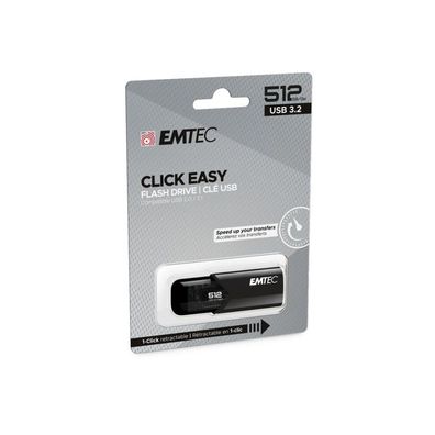 EMTEC USB-Stick 512GB B110, USB 3.2 Click Easy Black