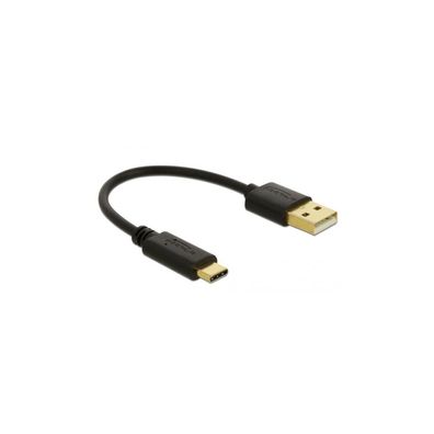 DELOCK USB Ladekabel Typ-A zu USB Type-C 15 cm