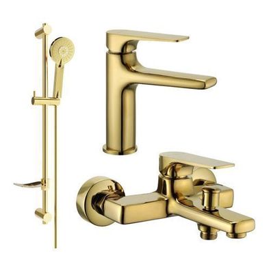 Mexen Lynx DF40 Badewannenset, Gold - 745903DF40-50