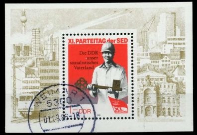 DDR BLOCK Kleinbogen Block 83 gestempelt X73A1E6