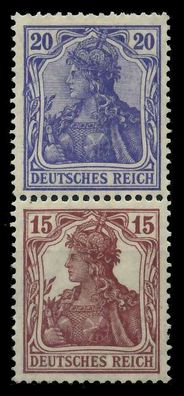 D-REICH Zusammendruck Nr S10 ungebraucht SENKR PAAR X79274A