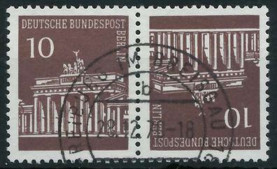 BERLIN Zusammendruck Nr K5 zentrisch gestempelt WAAGR PAAR X7FDC7A