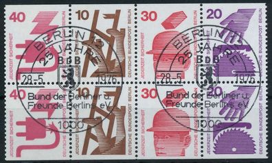 BERLIN Heftchenblatt Nr HB 17 zentrisch gestempelt X7FDEC2