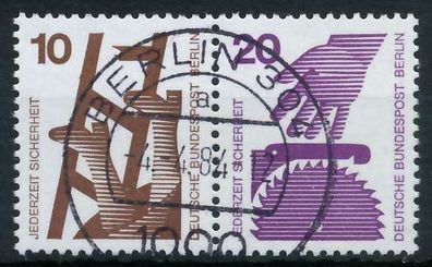 BERLIN Zusammendruck Nr W46 zentrisch gestempelt WAAGR PAAR X7FDED6