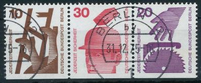 BERLIN Zusammendruck Nr W58 zentrisch gestempelt 3ER STR X80560A