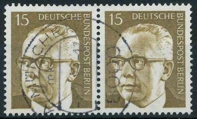 BERLIN DS Heinemann Nr 427 zentrisch gestempelt WAAGR PAAR X8056D2