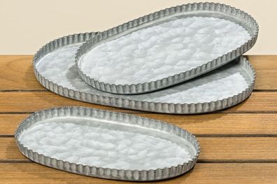 Dekotablett Naya 3er-Set L21-27cm