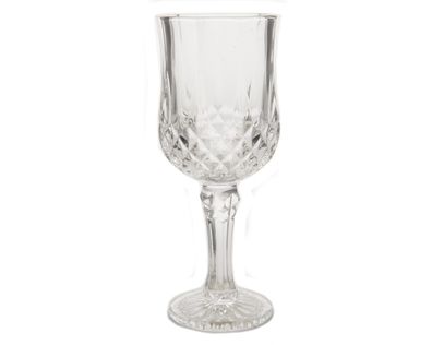 Weinglas Glas Weißweinglas Diamantschliff H 16,5 cm