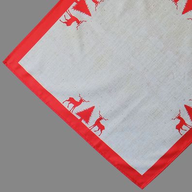 Tischdecke 85 x 85 cm mit Druckmotiv Hirsch