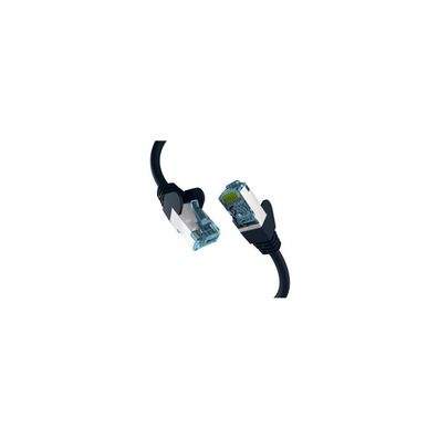 EFB RJ45 Patchkabel mit CAT7 Rohkabel Schwarz 7.5m