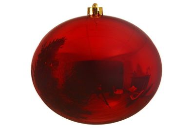Weihnachtsbaumkugeln bruchfest Ø 25 cm 1 Stück rot/glanz