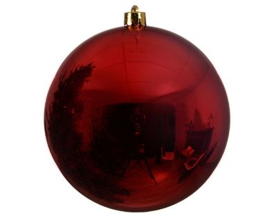 Weihnachtsbaumkugeln bruchfest Ø 20 cm 1 Stück rot glanz