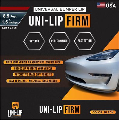Original ALLFIT UNI LIP Schwarz Universal Spoiler Lippe Frontspoiler Seitenschweller