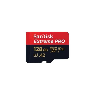 Extreme PRO 128 GB microSDXC (UHS-I U3, Class 10, V30, A2)