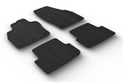 Design Gummi Fußmatten passend für VW Taigo 10.2021-> Passform Gummimatten