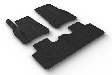Design Gummi Fußmatten passend für Tesla ModelY 09.2021-> Passform Gummimatten