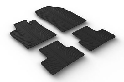 Design Gummi Fußmatten passend für DS DS4 & DS4 Cross 10.2021-> Passform Gummimatten
