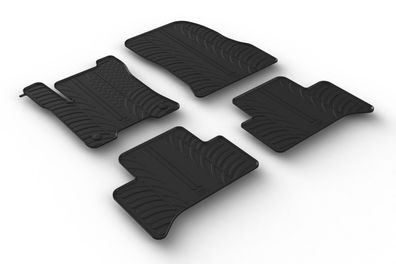 Design Gummi Fußmatten passend für Mercedes EQA H243 03.2021-> Passform Gummimatten