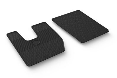 Design Gummi Fußmatten passend für Iveco S Way 10.2019-> Passform Gummimatten