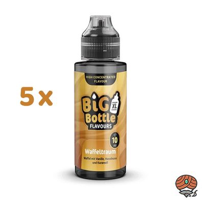 Big Bottle Waffeltraum Aroma, Longfill 5x 10ml