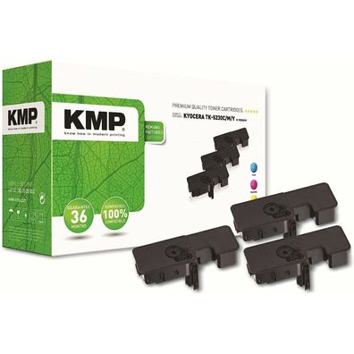 3 KMP K-T83CMYX cyan, magenta, gelb Toner ersetzen Kyocera TK-5230C/M/Y