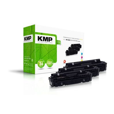 3 KMP H-T242XCMY cyan, magenta, gelb Toner ersetzen HP 410X (CF252XM)