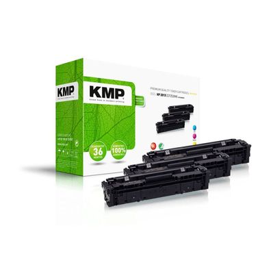 3 KMP H-T215VX cyan, magenta, gelb Toner ersetzen HP 201X (CF253XM)