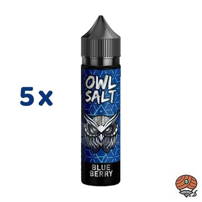 OWL Salt Blueberry Aroma, Longfill 5x 10ml
