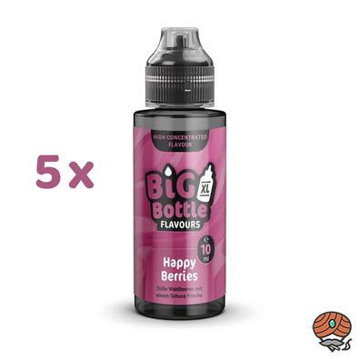 Big Bottle Happy Berries Aroma, Longfill 5x 10ml