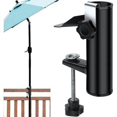 Terrassenschirm Klemme Schirmhalter für Balkon Garten Camping Metall Stabil