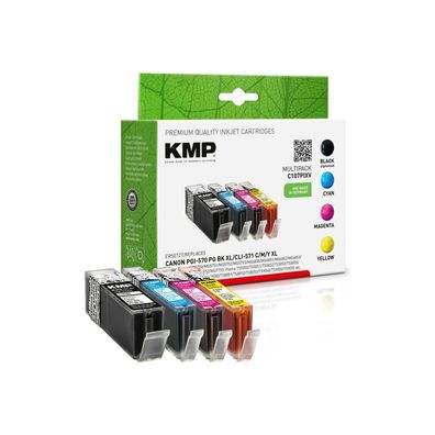 KMP Patrone Canon CLI-571 Multipack 500-715 S. C107PIXV kompatibel