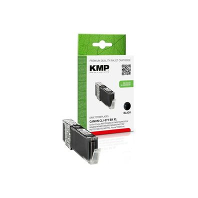 KMP C107BKX schwarz Tintenpatrone ersetzt Canon CLI-571 XL BK
