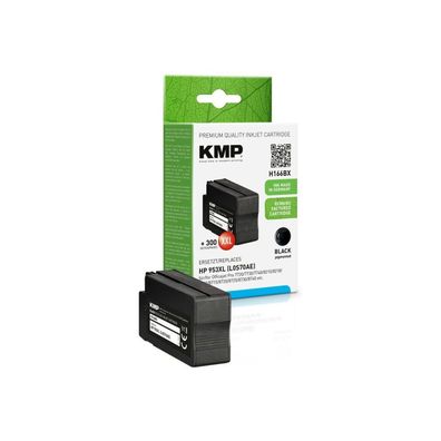 KMP H166BX schwarz Tintenpatrone ersetzt HP 953XL (L0S70AE)