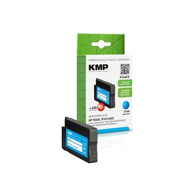 KMP H166CX cyan Tintenpatrone ersetzt HP 953XL (F6U16AE)